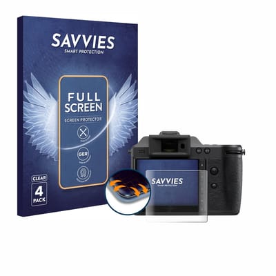 Savvies - Screenprotector voor Hasselblad X2D II 100C - Folie Beschermfolie transparant volledig dekking 4 Stuks