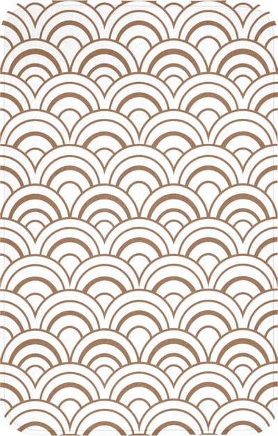 WC mat 50x80 cm - Antislip - Klassiek - Motief - Terracotta - Toiletmat - Vloermat - Douchemat - Toilet tapijt - Toiletmatten