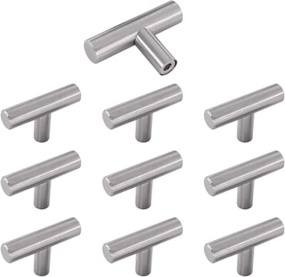 10 Stuks RVS Deurgrepen voor Keukenkasten - Handgrepen voor Laden met Bevestigingsschroeven en 128 mm Gatafstand