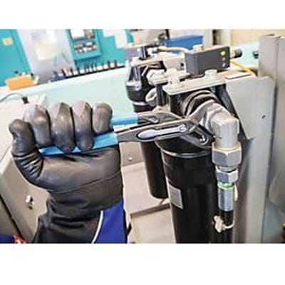 Waterpomptang 760-2 L.260mm Klem w.50mm dip coated HAZET
