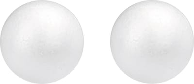 Piepschuim hobby knutselen vormen/figuren ronde ballen/bollen - 14x stuks - Dia 10 cm