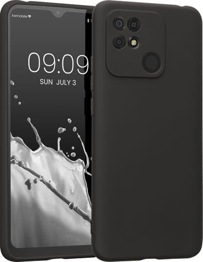 kwmobile telefoonhoesje geschikt voor Xiaomi Redmi 10C - Hoesje voor smartphone - Back cover in mat zwart