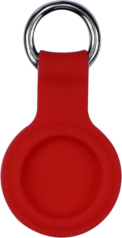 Zachte en Lichtgewicht Silicone Beschermhoes voor AirTag - Anti-Kras, Compatibel met AirTags 2021 - Rood, Ideaal voor Bescherming en Stijl