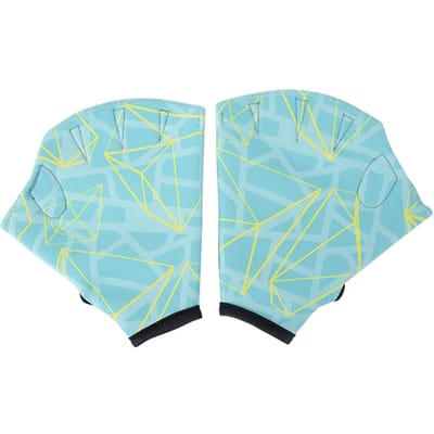 Gants de natation antidérapants, réglables, respirants et à séchage rapide, pour hommes et femmes, Design imprimé pour M vert