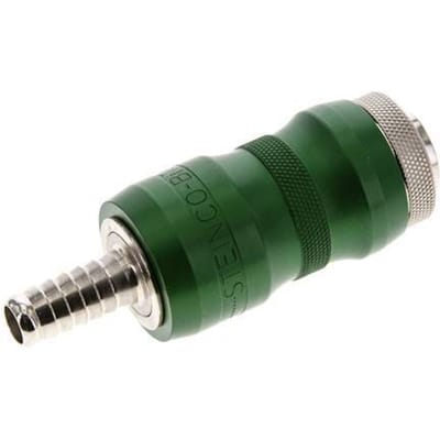 Vernikkeld Messing DN 7.8 Safety Luchtkoppeling Snelkoppeling met Schuifhuls 9 mm Slangpilaar