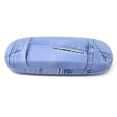 Concorde Brillenkoker Jeans - blauw - universeel - hard kunststof - bril beschermen / opbergen - Hard Shell brillendoos
