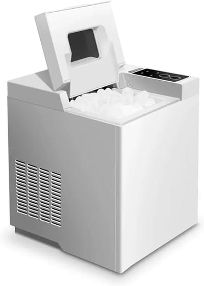 IJsmaker - IJsmachine - Drankjes Koelen - Automatische Ronde IJsvorming - 15 kg per 24 uur - Zwart