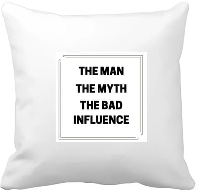 Akyol - the man, the myth, the bad influence Kussen hoes - Vader - papa - collega - grappige tekst - 40 bij 40 cm