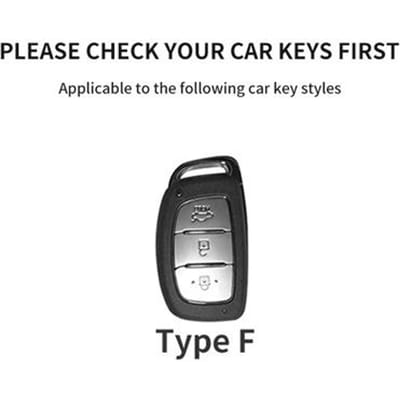 Housse Étui Clé de Voiture Pour Hyundai I10 I30 I40 Ix20 Ix25 Ix30 Ix35 Ix45 Kona Encino Tucson Solaris Grand Santa Fe Sonata Nexo Tucson Black Key Ring black
