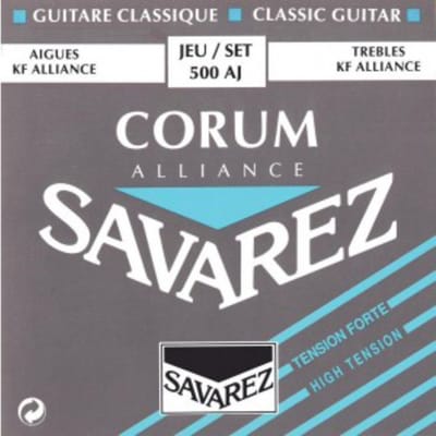 snarenset klassieke gitaar - 500-AJ - KF composite fiber silverwound Corum hard tension