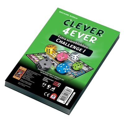 999 Games - Scoreblokken - Clever 4Ever - Challenge - Dobbelspel