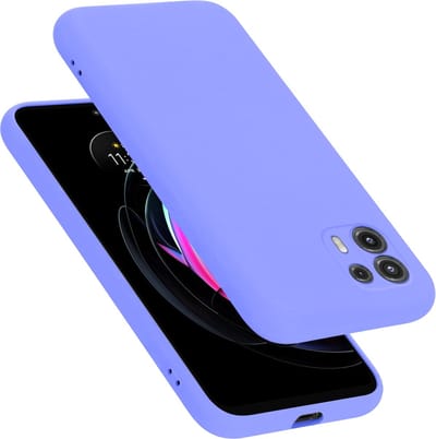 Cadorabo Hoesje geschikt voor Motorola EDGE 20 LITE / FUSION in LIQUID LICHT PAARS - Beschermhoes gemaakt van flexibel TPU silicone Case Cover