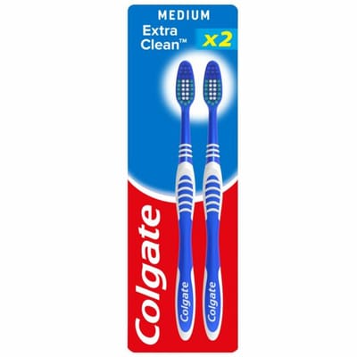 Colgate Tandenborstel Extra Clean Medium - 6 x 2 stuks - Voordeelverpakking