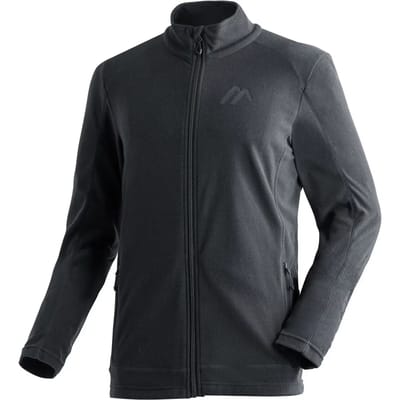 Maier Sports Dennis M Fleece Met Volledige Rits Zwart 48 / Regular Man
