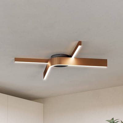 EGLO connect.z Folcino-Z Smart Plafondlamp - 64 cm - Zwart/Goud/Wit - Instelbaar RGB & wit licht - Dimbaar - Zigbee