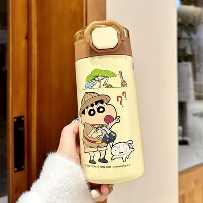 Krijt Kleine Nieuwe Geïsoleerde Waterbeker Nieuw Hoog Uiterlijk Niveau Vrouwelijke Studenten Draagbare Rietjeswaterbeker voor Kinderen Naar School 560ml
