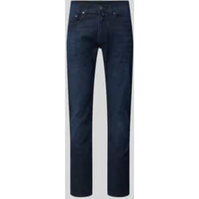 tapered fit jeans met steekzakken model 'Lyon'
