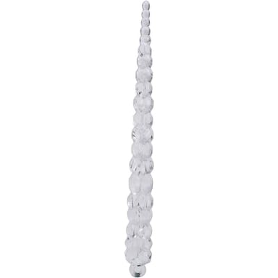 12 stuks Acryl IJspegel Party Bruiloft Festival Kerstboom Hangende Decoratie 14,8cm12 stuks Acryl white