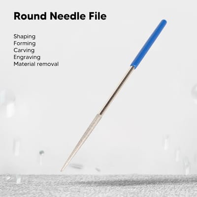Naaldvijl Set - Metaalvijl - Ambachtelijk Werk - Ergonomische Handgreep - 3mm x 140mm - Zwart