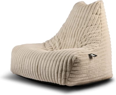 Extreme Lounging - b-bag mighty-b cord - zitzak voor volwassenen - voor binnen - zachte & comfortabele stof - natural