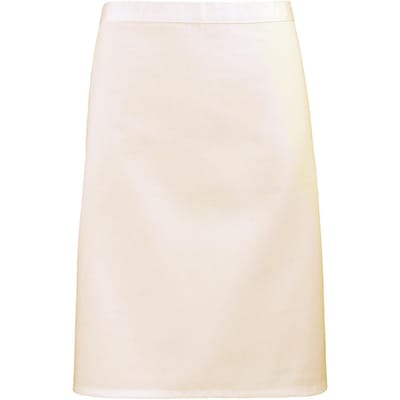 Premier Unisex Volwassenencollectie Halflang Taille Schort (Natuurlijk)