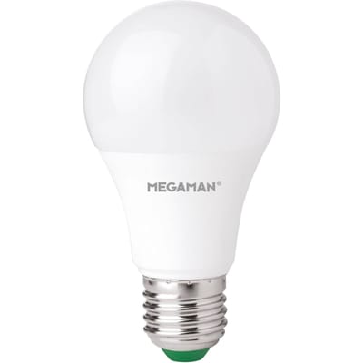 MEGAMAN LED lamp E27 A60 9W, warmwit, dimbaar