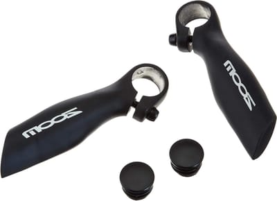 Extra stuurgreep - Stuurhandvat Stuurgreep - Fietscomfort verbeteren - Anatomische vorm - 222 mm - Matzwart