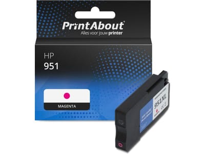 PrintAbout huismerk Inktcartridge 951 (CN051AE) Magenta Geschikt voor HP