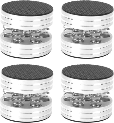 Luidspreker Spikes - Isolatie Stand - Trillingen Dempen - Aluminiumlegering - 4.4cm Diameter - Zilver