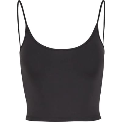Urban Classics - Basic Low Back Neckline Mouwloze top - XXL - Zwart