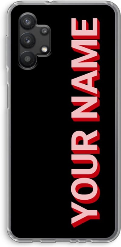 Gepersonaliseerd - Case Company® - Hoesje geschikt voor Samsung Galaxy A32 5G hoesje - Namecase - Soft Cover Telefoonhoesje - Bescherming aan alle Kanten en Schermrand