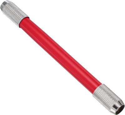 Potlood Verlenger - Potloodverlenger - Rood - Verstelbare Metalen Houder - Lichtgewicht Kunststof - Voor Kantoor en Creatief Gebruik