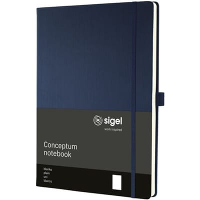 Sigel notitieboek Conceptum - formaat A4 - midnight blue - blanco - hardcover - SI-CO684