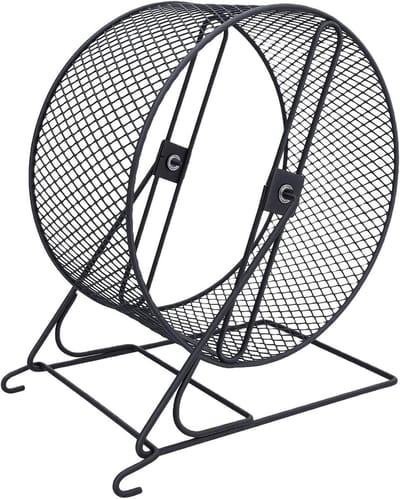 Hamster Loopwiel - Fitness Wiel - Binnen Fitness - Stil Ontwerp - 25cm Diameter - Zwart
