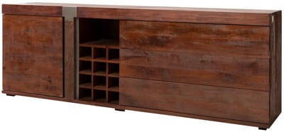 MASSIVMOEBEL24.DE mango dressoir bruin Massief hout 215x45x75 cm (BxTxH) gelakt gemonteerd AMSTERDAM volledig massief #29