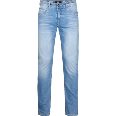 Petrol Industries - Heren Slim Fit Jeans Seaham Everglades - 30% organic cotton Mix - 6-pocket - Narrow waist - Vintage wash - Blauw - Maat W28L30