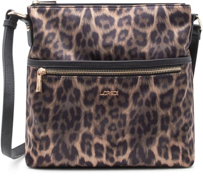 L.CREDI schoudertas Salena Crossbodybag Braun / Mix bruine