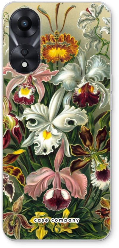 Case Company® - Hoesje geschikt voor Oppo A78 5G hoesje - Haeckel Orchidae - Soft Cover Telefoonhoesje - Bescherming aan alle Kanten en Schermrand