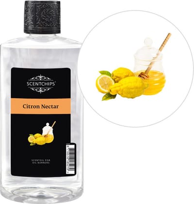 Scentchips® Cedercitroen - Geurolie Voor Oliebrander - Parfum Olie - Geurolie Voor Lampenolie - Geurlamp Olie - 475ml