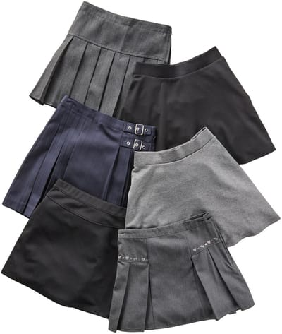 Next - Meisjes - Jersey stretch school skater rok met elastische taille - Zwart