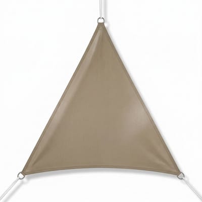Lomera Schaduwdoek - Zonnedoek - Zonnescherm Doek - Schaduwdoek Taupe - Zonnedoek Taupe - Zonnescherm Taupe - Schaduwdoek Waterafstotend - Schaduwdoek Driehoek - Driehoek Schaduwdoek Taupe