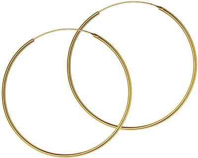 Goud Plated Hoops 50MM 1,5MM