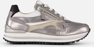 Gabor Sneakers zilver Leer - Dames