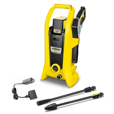 Kärcher K 2 Battery Set Hogedrukreiniger - Draadloos - Incl. accu 36V / 2,5Ah - 110 bar - 340 l/u - Geschikt voor oa. fietsen - tuingereedschap - tuinset - kleine terrassen - en balkon
