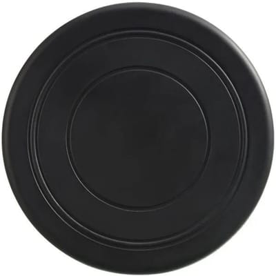 Jouet en silicone pour chien et chat, soucoupe volante, résistant à la mastication, pour le dressage des chiots, accessoire interactif pour animaux de compagnie noir