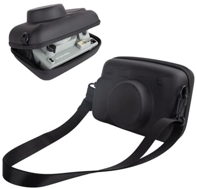 Beschermhoes voor Instax Wide Camera - Harde EVA Case met Verstelbare Schouderriem - Zwart