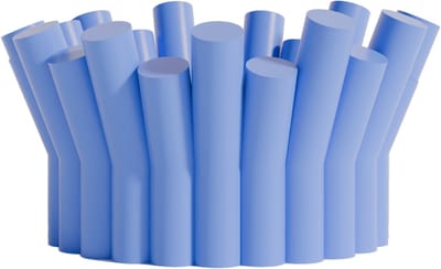 Fiastra Rivolo fruitschaal - fruitmand - schaal - blauw - 30 x 30 cm