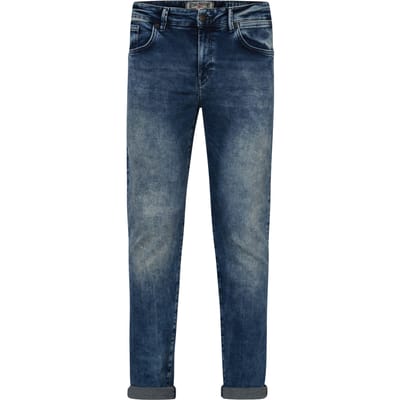 Petrol Industries Heren Jeans Slim Fit Seaham - Spijkerbroek - Essentials Collection - Blauw - Maat W28L34