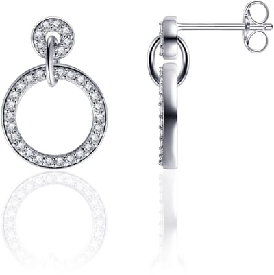 Jewels Inc. Oorbellen 925 Zilver met Zirkonia