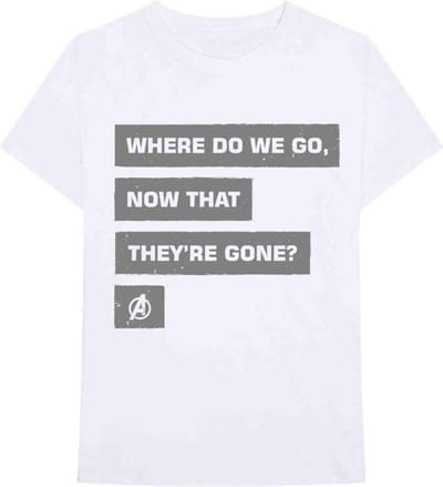 Marvel The Avengers Heren Tshirt -S- Now That They're Gone Wit